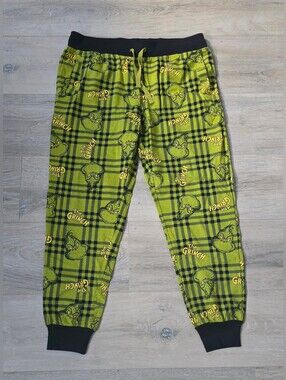 Universal Studios The Grinch Plaid Pajama Pants